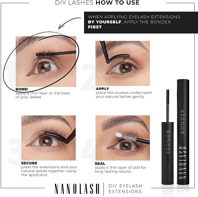 Бондер для накладных ресниц - Nanolash Bonder Diy Eyelash Extensions — фото N5