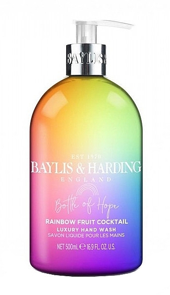 Жидкое мыло для рук - Bayliss & Harding Rainbow Cocktail Bottle Of Hope Hand Wash — фото N1